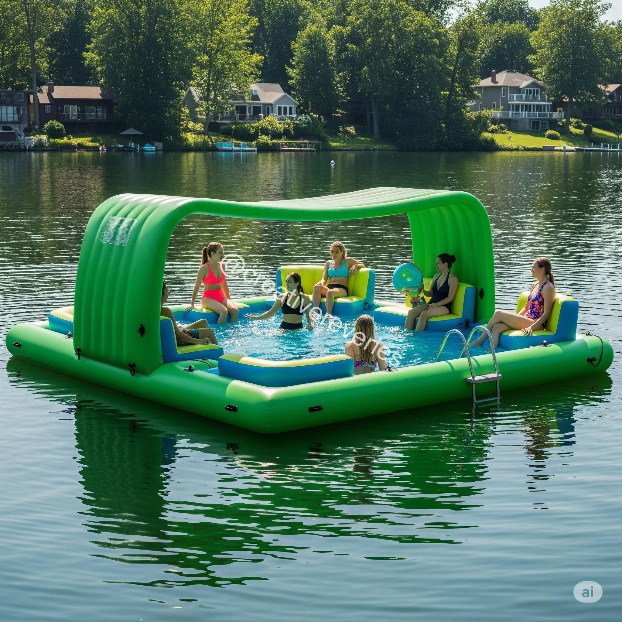 Lake Party Floats with a Pool: Float, Chill, and Dive Right In