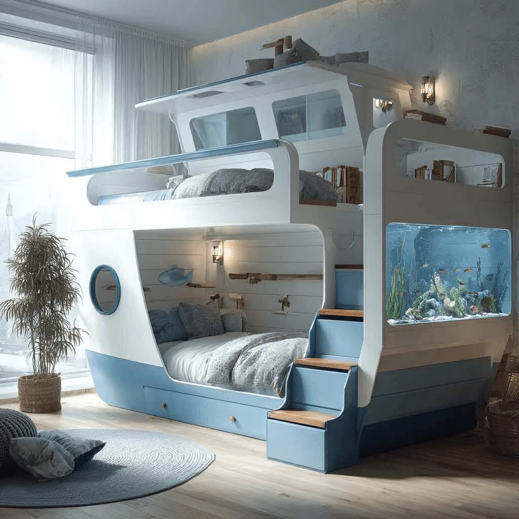 A Dive into Design: The Aesthetic Appeal of Nautical-Themed Bunk Beds