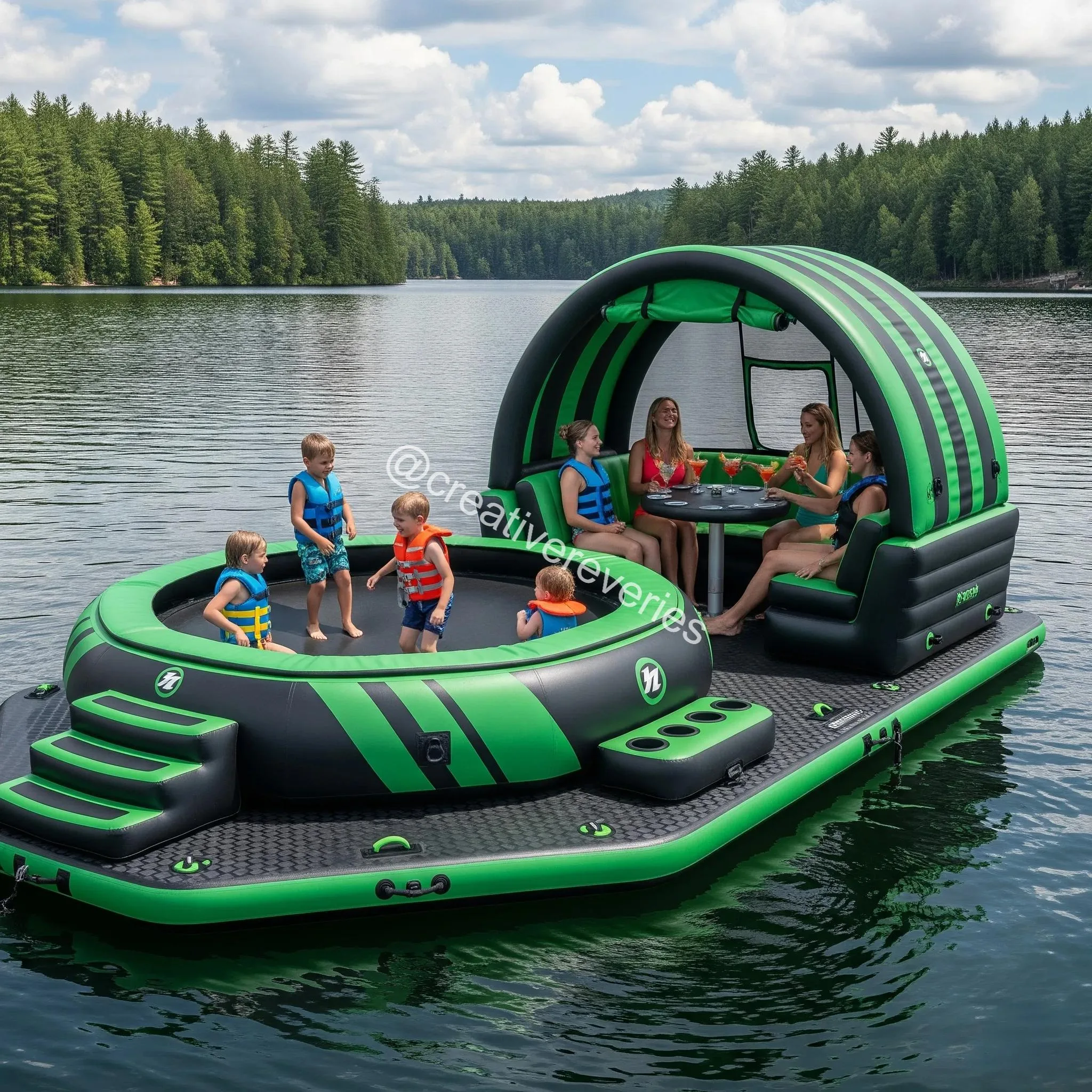 Inflatable Party Floats with Built-in Trampolines: Bounce, Float, and Party Like Never Before