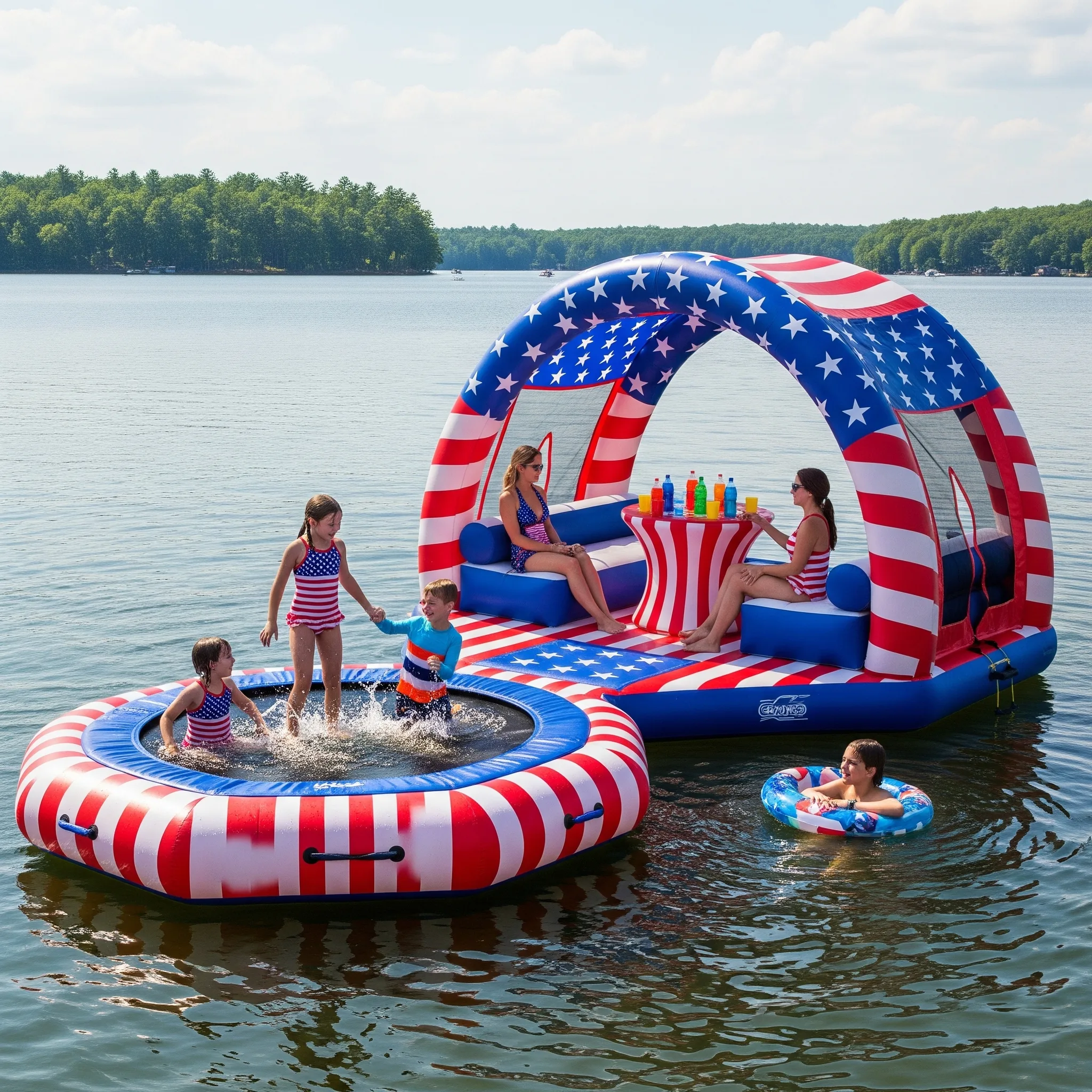 The Benefits of Inflatable Party Floats with Built-in Trampolines