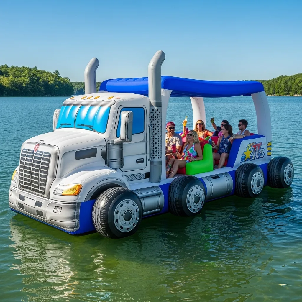 What Are Semi-Truck Lake Party Floats?