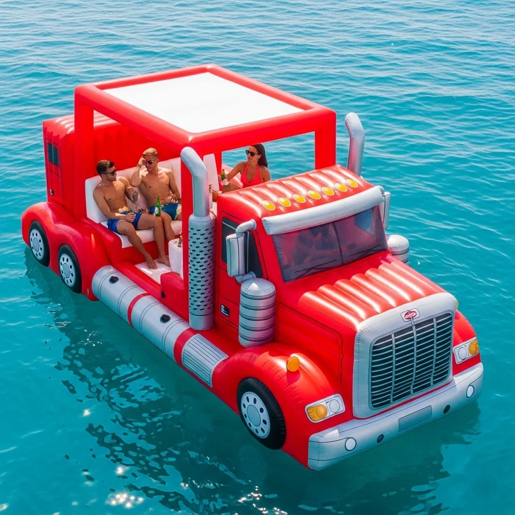 How to Use Semi-Truck Lake Party Floats