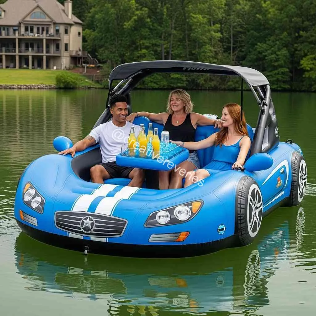 Sports Car Lake Floats: Cruising the Water in Style and Speed
