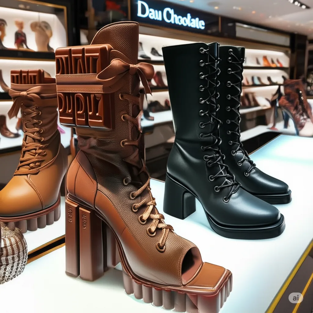 Dubai Chocolate Boots: Where Luxury Fashion Meets Gourmet Artistry