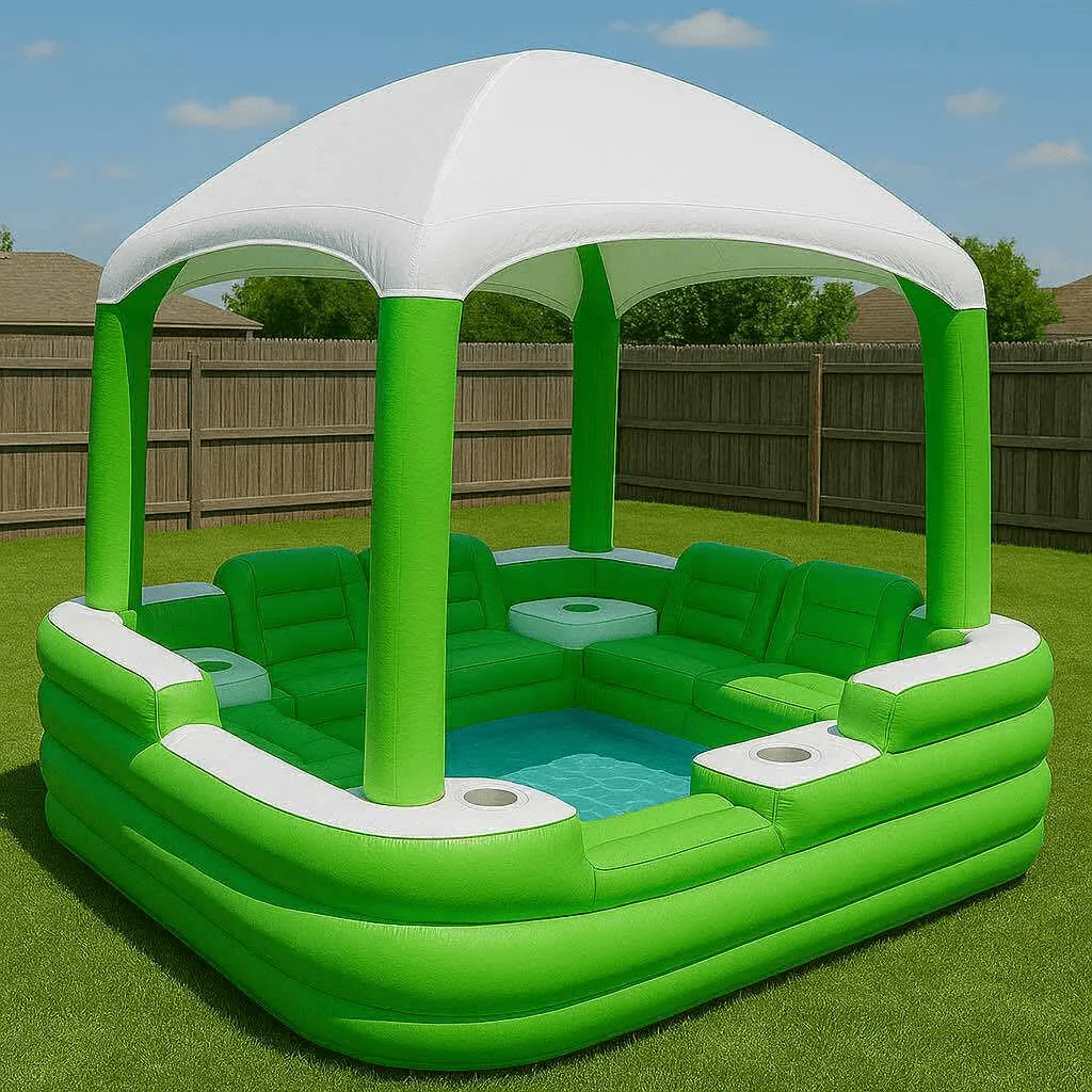 What Is an Inflatable Gazebo Pool Lounge?