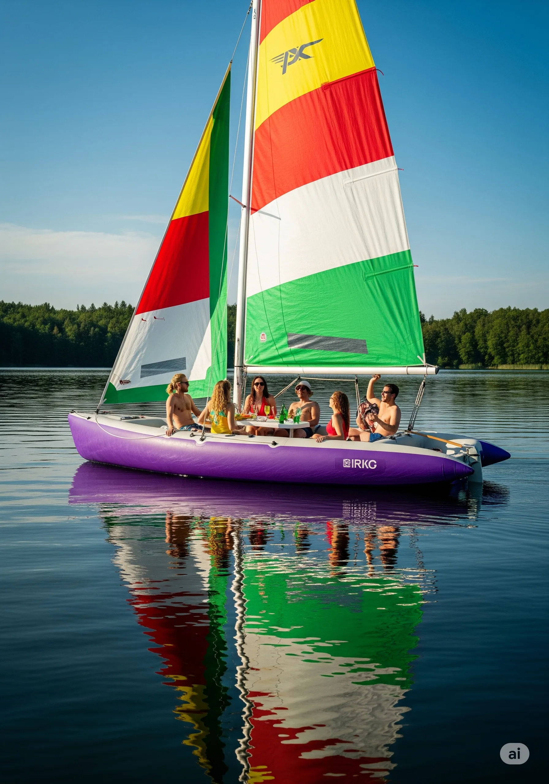 What Are Inflatable Sail Boat Lake Floats?