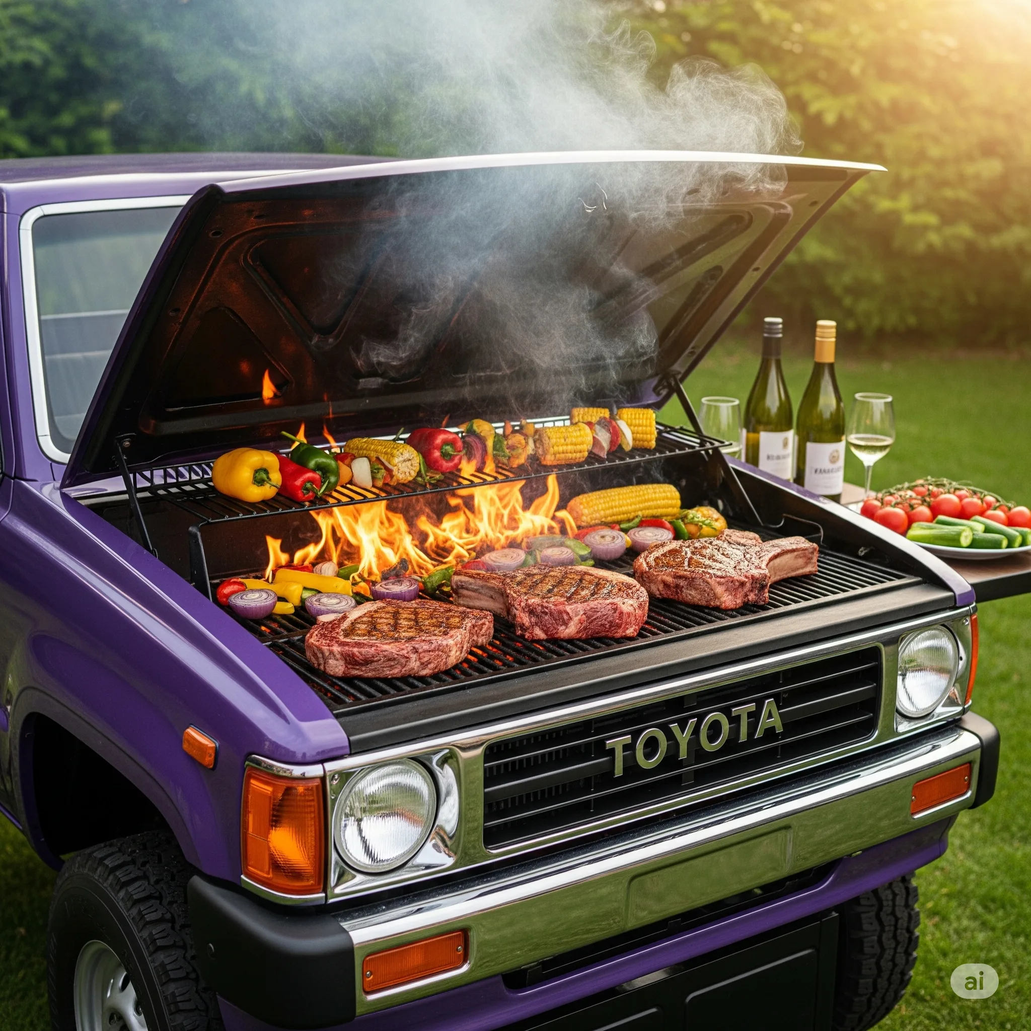 Pickup Truck BBQ Grill: Where Roadside Grit Meets Gourmet Grilling
