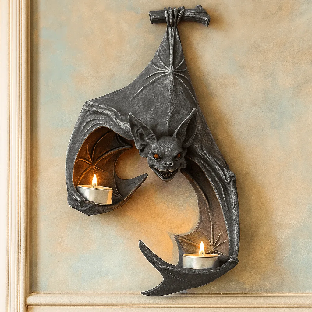 Vampire Bat Wall Sconce: Gothic Illumination That Bites Back