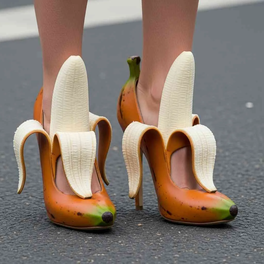 Who’s Wearing Banana Shaped High Heels?