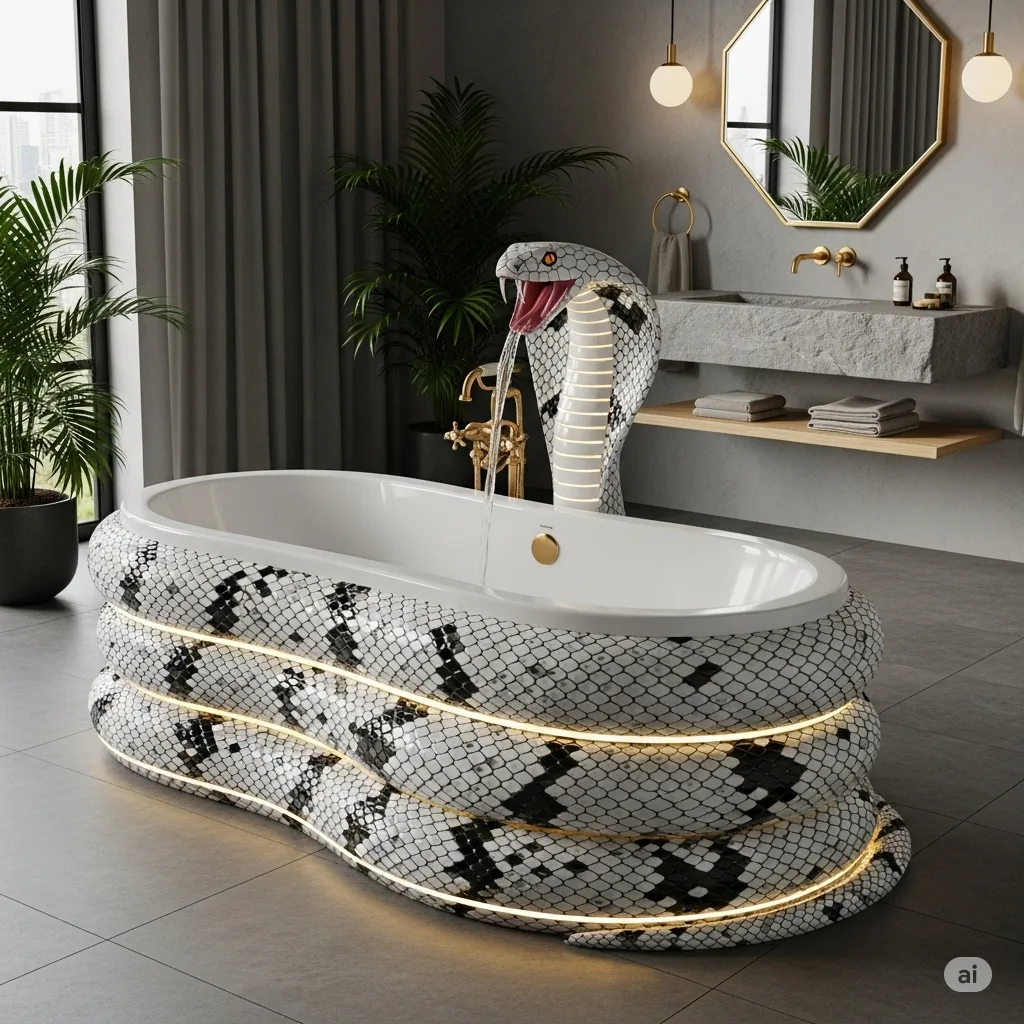 Dive into Luxury Exploring the Allure of Cobra Shaped Bathtubs