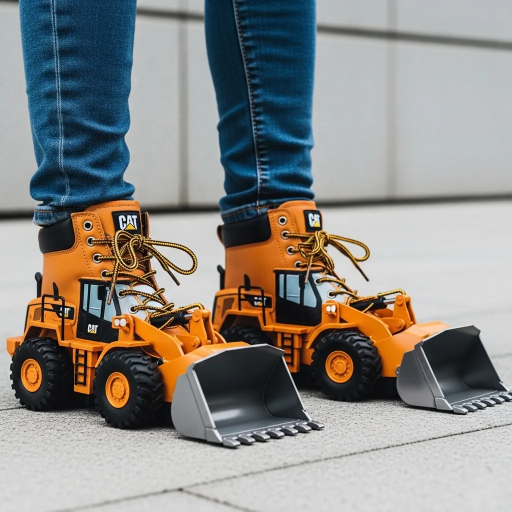 Construction Vehicle Boots: Rugged Style Meets Childhood Fun