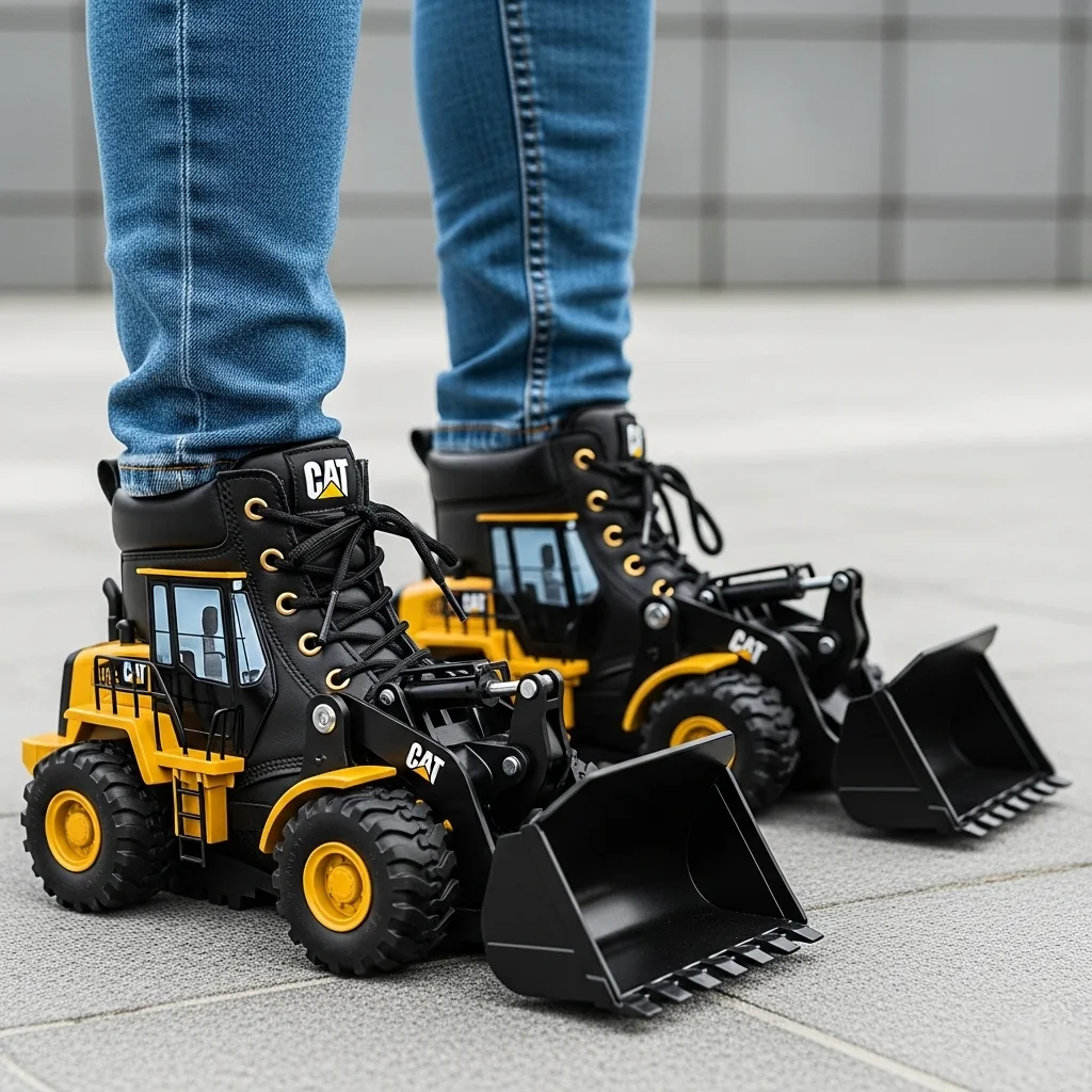 Construction Vehicle Boots: Rugged Style Meets Childhood Fun