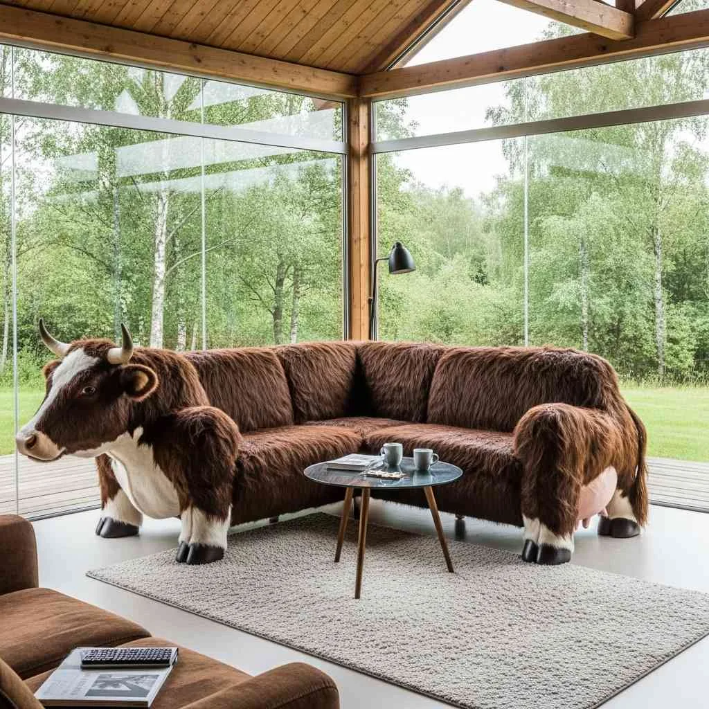 The Allure of Cow Sofa Design