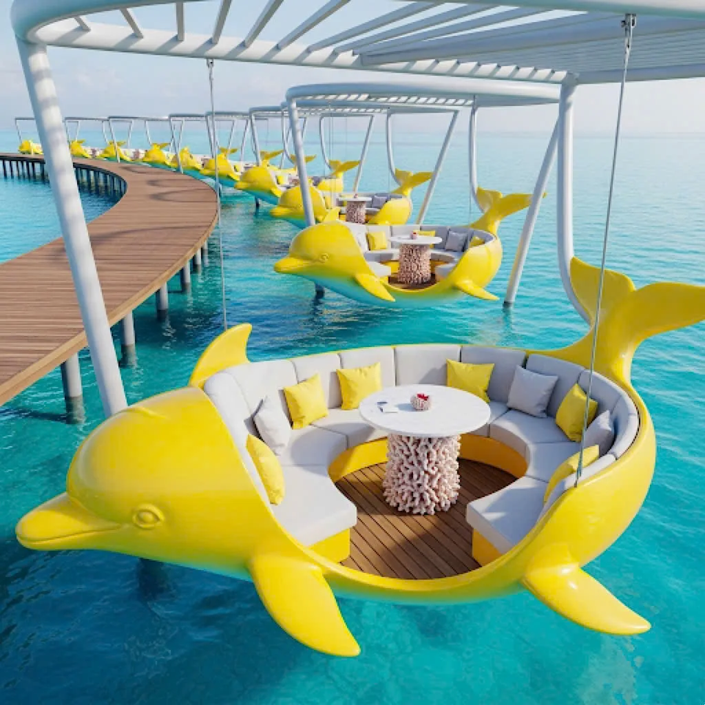 Dive into Comfort and Style with the Dolphin Shaped Hanging Lounge – The Ultimate Relaxation Spot