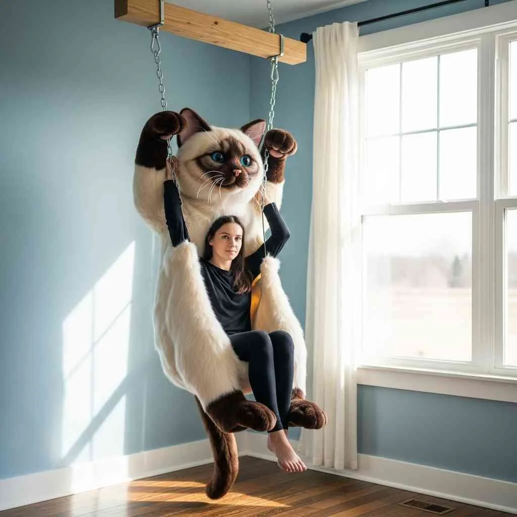 Hanging Cat Shaped Lounger: Feline-Inspired Comfort for Cozy Living