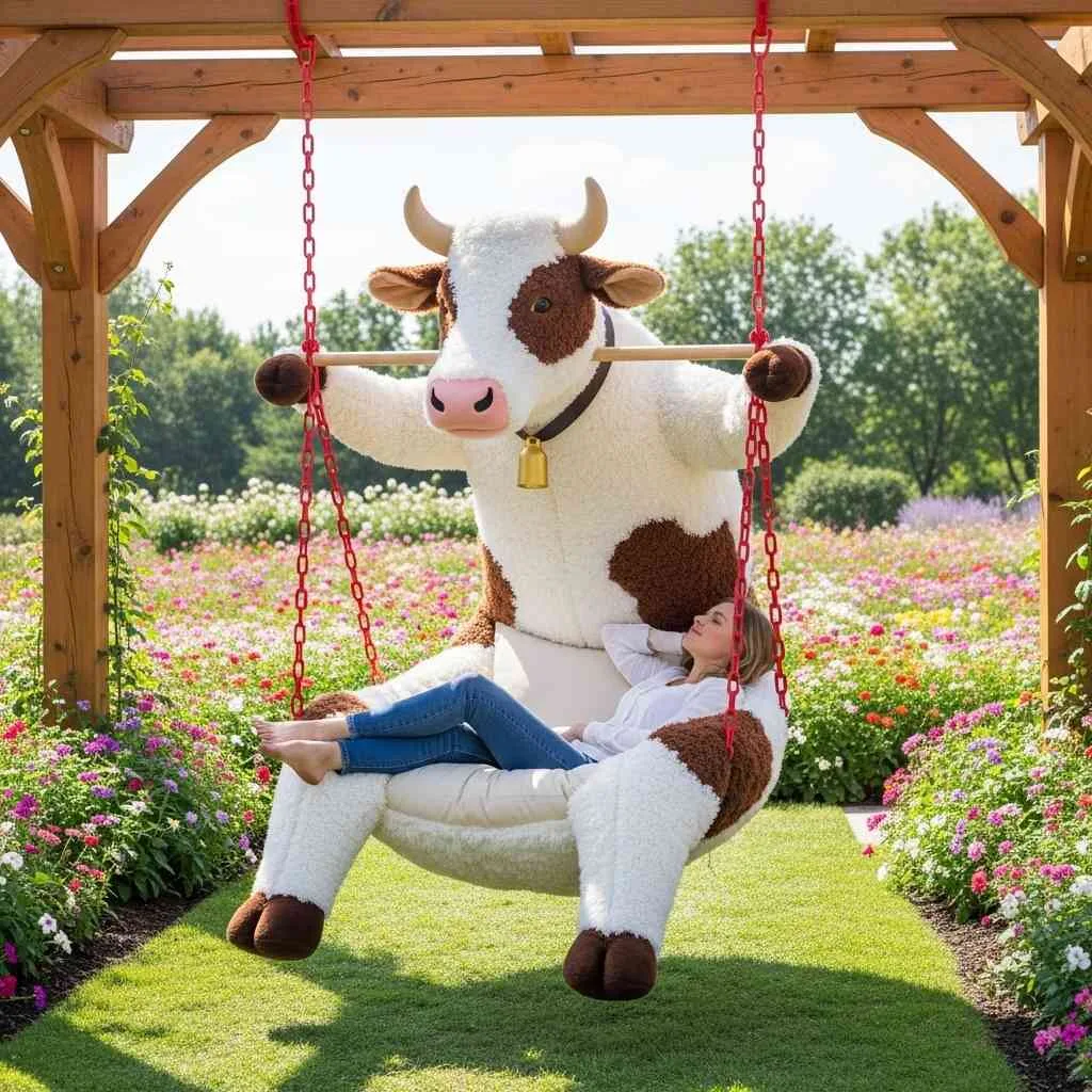 Discover the Charm of the Hanging Cow Lounger - A Cozy Haven for Your Pets