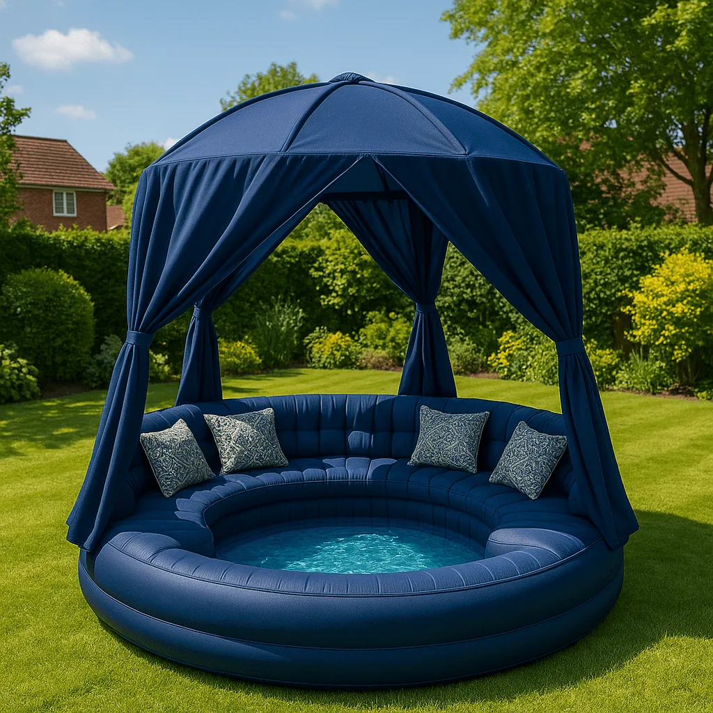 What are Inflatable Canopy Pool Sofas?
