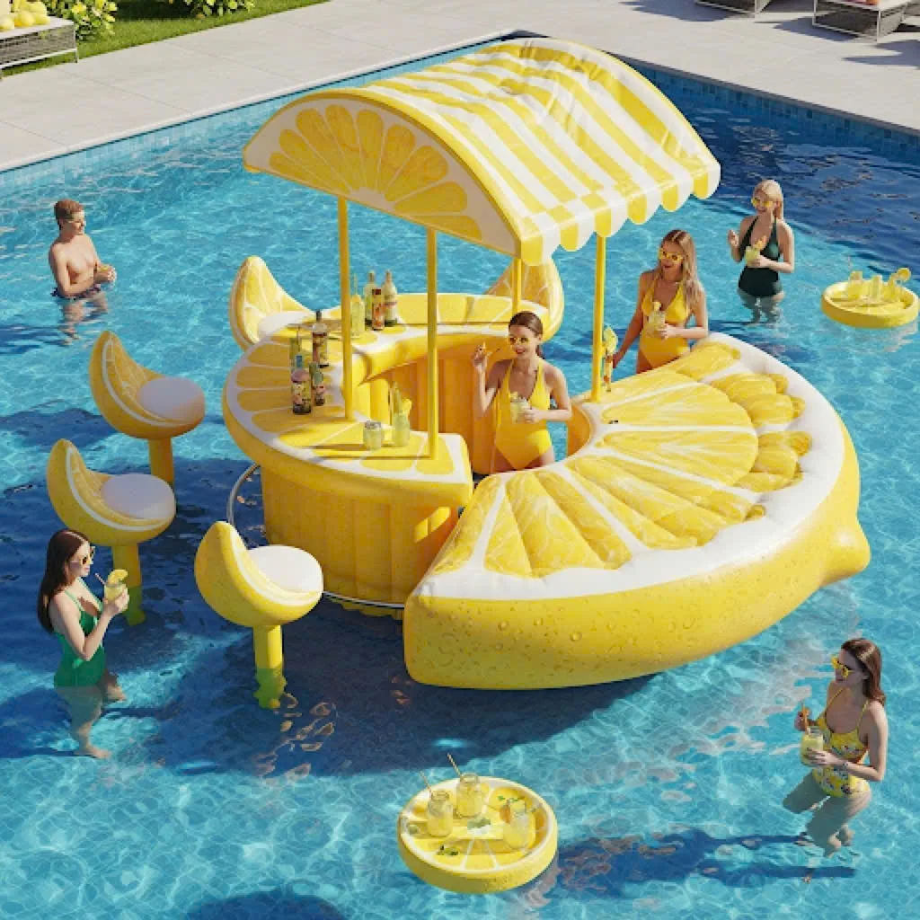 What is an Inflatable Fruit Pool Bar?
