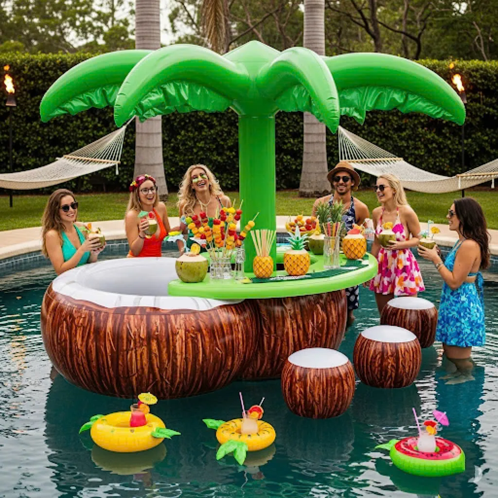 Comparing the Inflatable Fruit Pool Bar with Other Pool Accessories