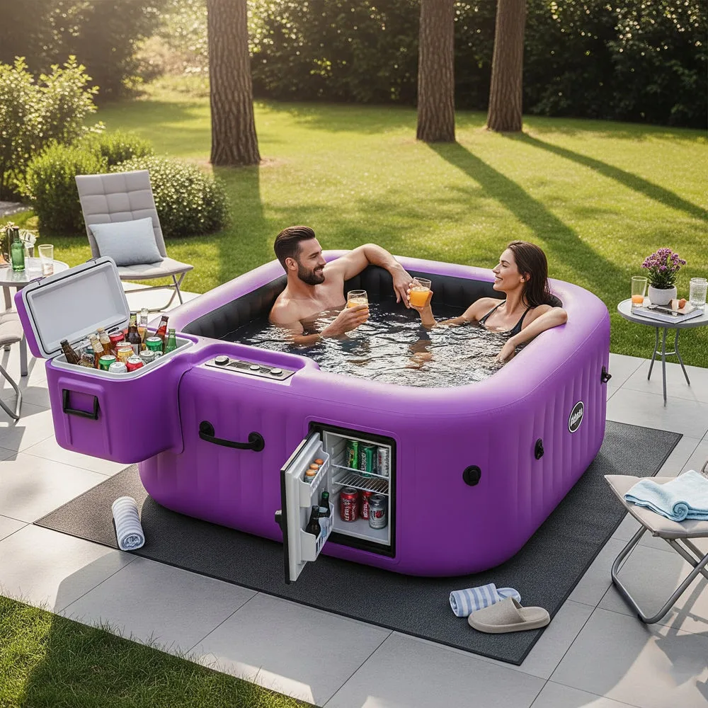 Transform Your Relaxation Routine with Inflatable Hot Tubs with Fridge and Coolers – The Ultimate Luxury on a Budget