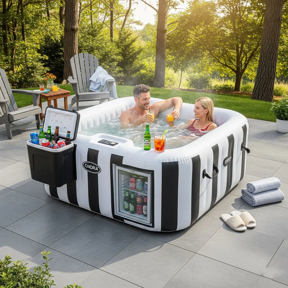 Transform Your Relaxation Routine with Inflatable Hot Tubs with Fridge and Coolers – The Ultimate Luxury on a Budget
