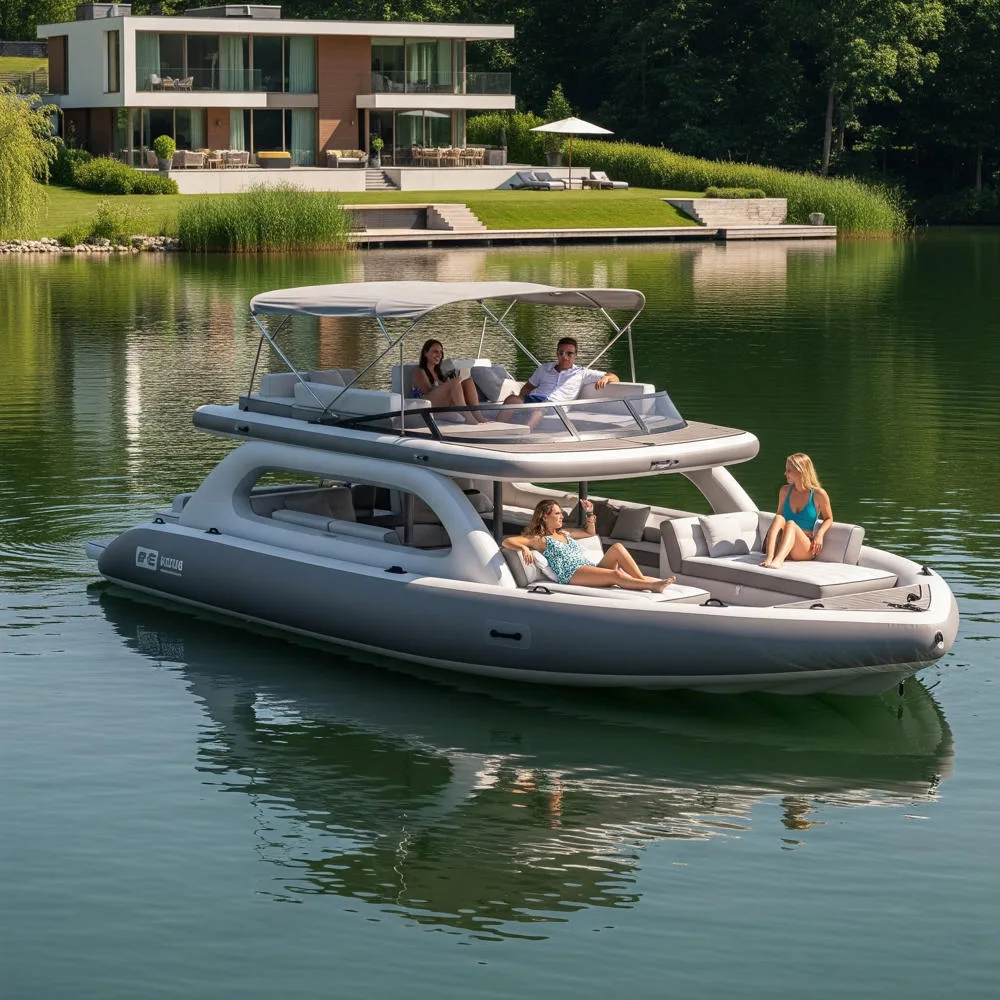 Discovering the World of Inflatable Pontoon Boat Lake Floats