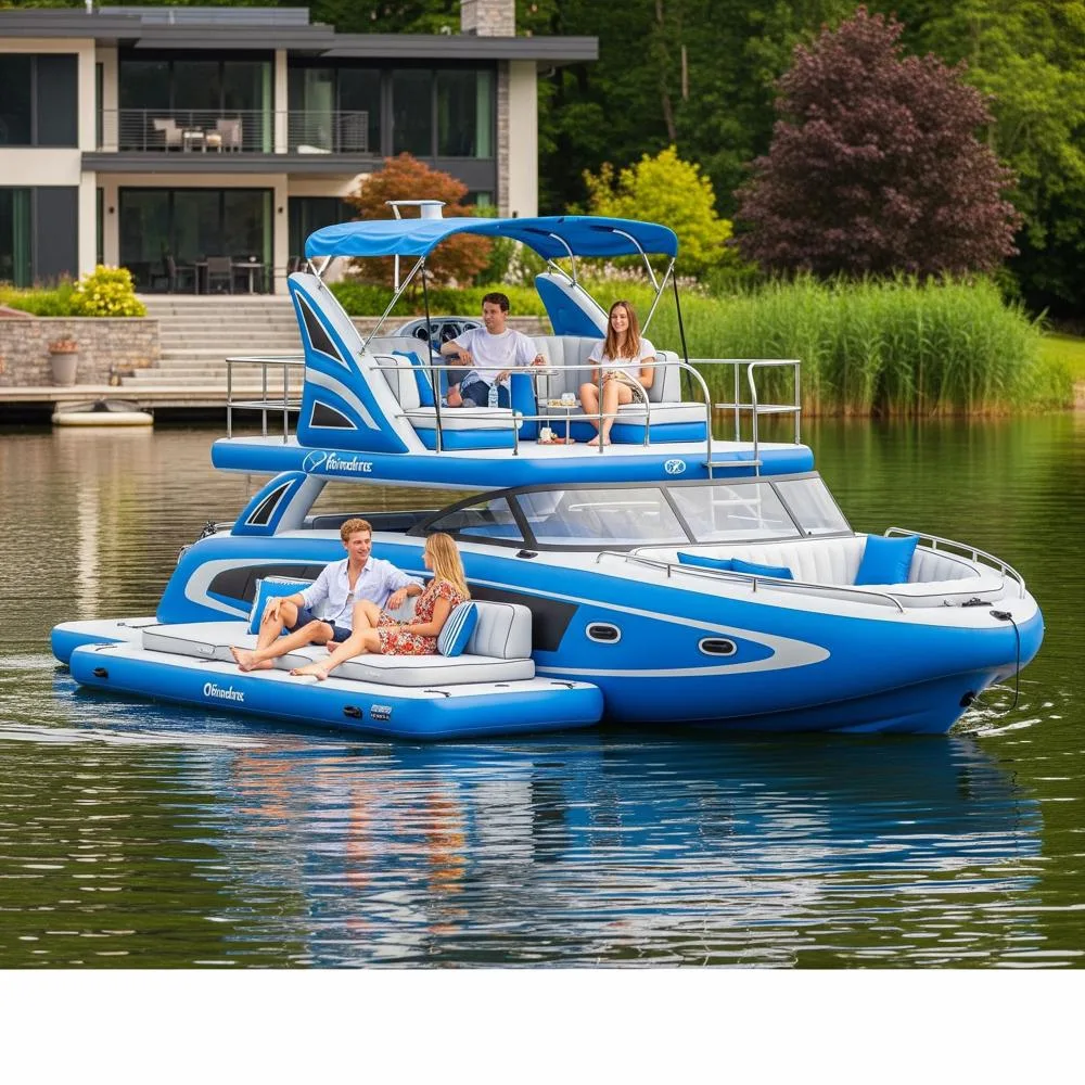 How to Use Inflatable Pontoon Boat Lake Floats Effectively