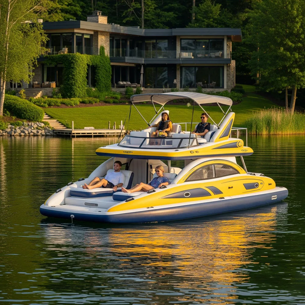 When and Where to Use Inflatable Pontoon Boat Lake Floats