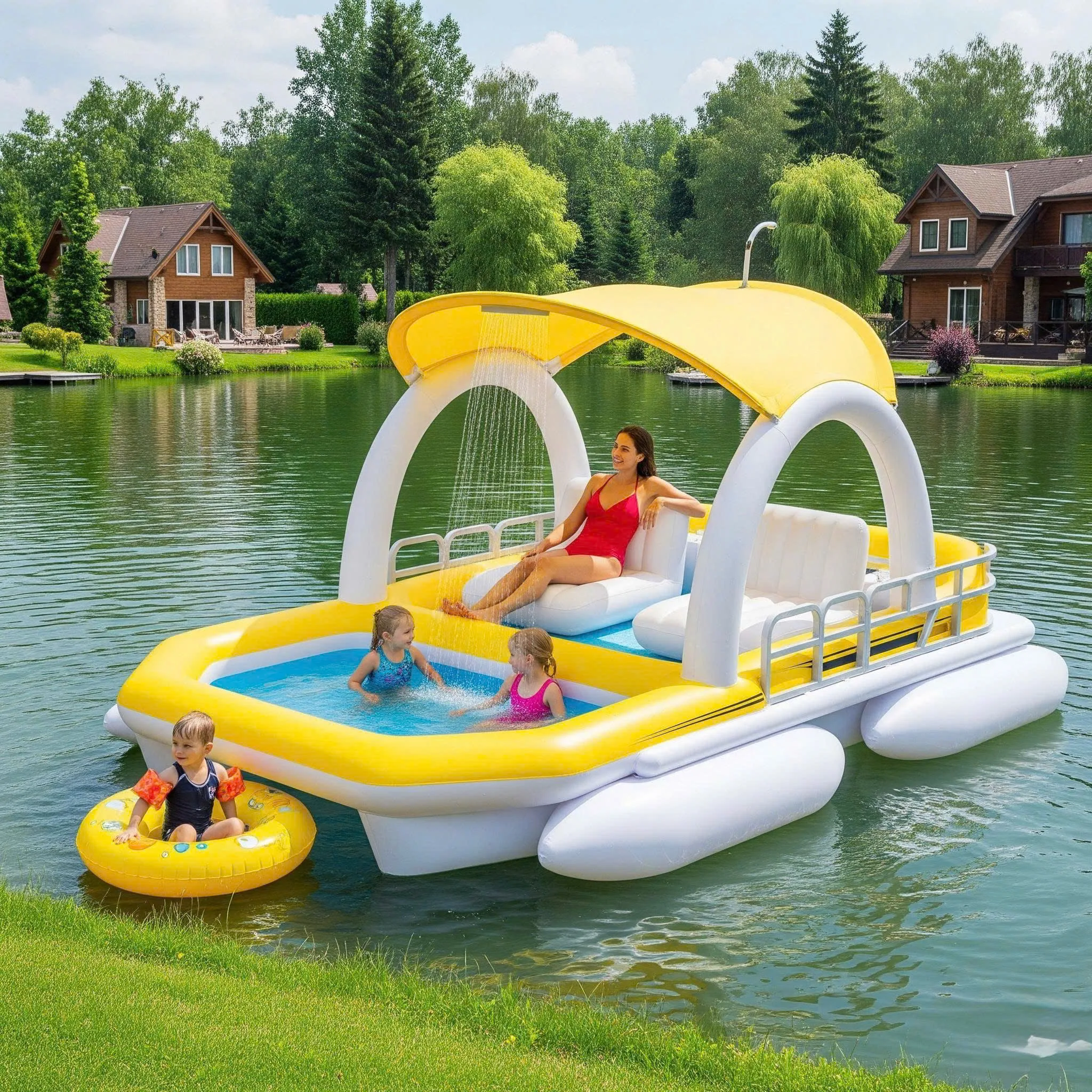 Tips for Using Inflatable Pontoon Boat Pools