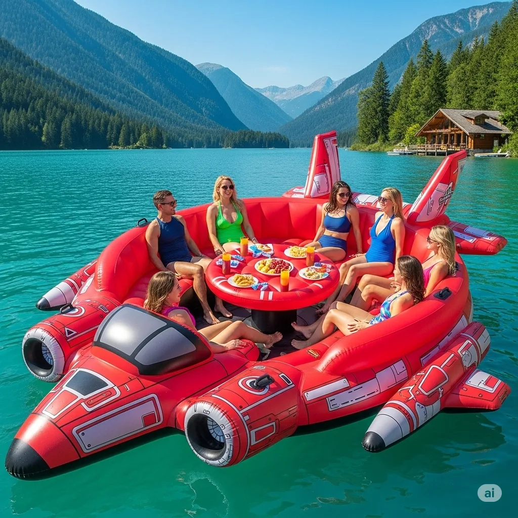 Enter the Inflatable Sci-Fi Spaceship Party Float — the latest innovation in poolside fun that blends whimsical fantasy with jaw-dropping design