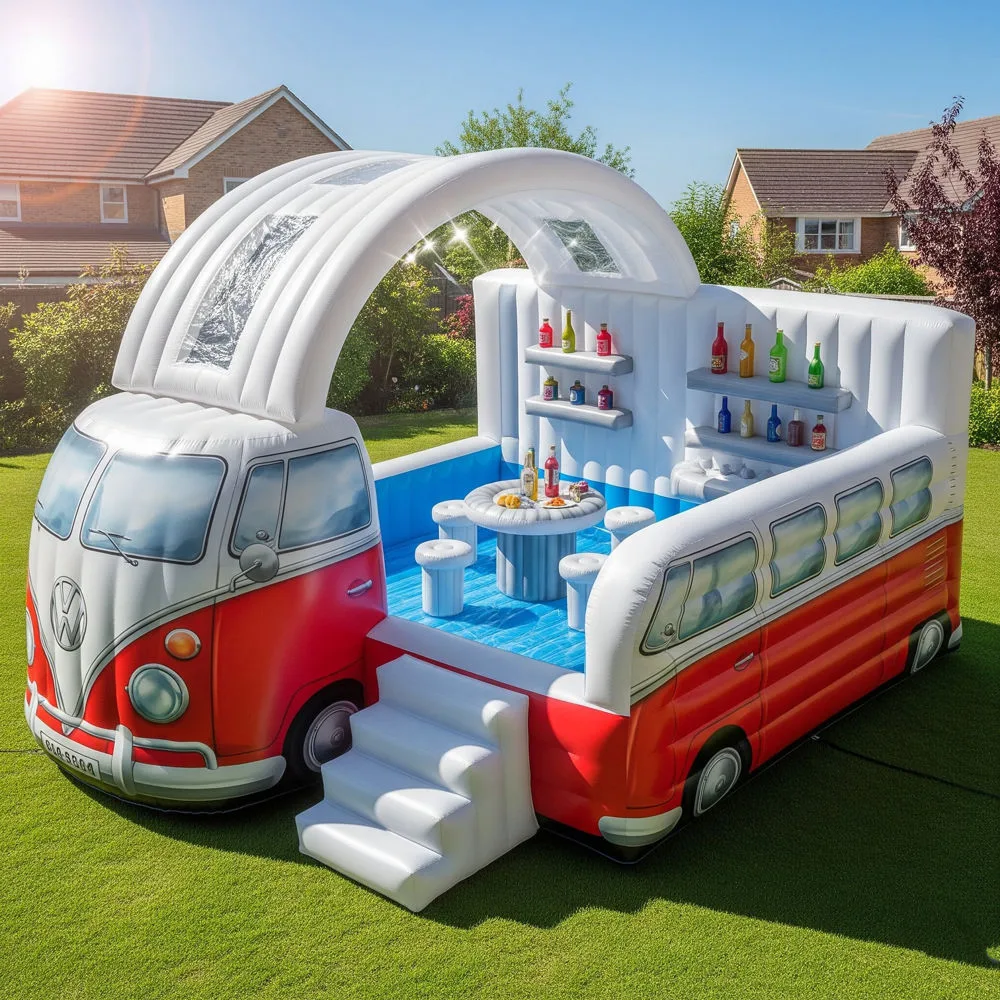 Best Practices for Hosting with the Inflatable Volkswagen Bus Pool Bar