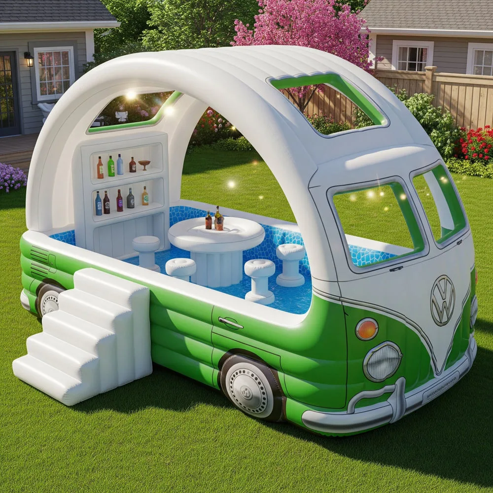 Best Practices for Hosting with the Inflatable Volkswagen Bus Pool Bar