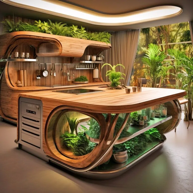Revolutionize Your Kitchen: The Elegance and Utility of Kitchen Islands with Built-In Hydroponic Gardens