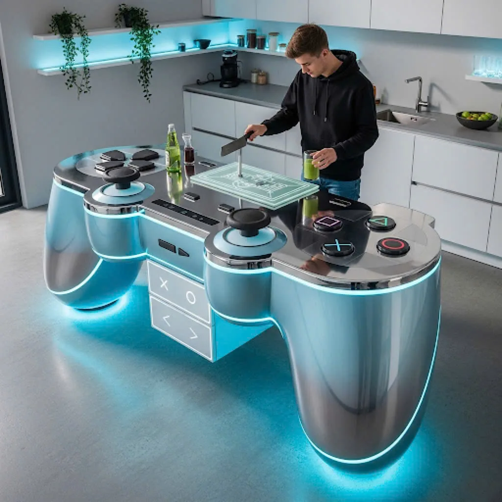 Exploring the PlayStation Inspired Kitchen Design - A Fusion of Gaming and Home Elegance