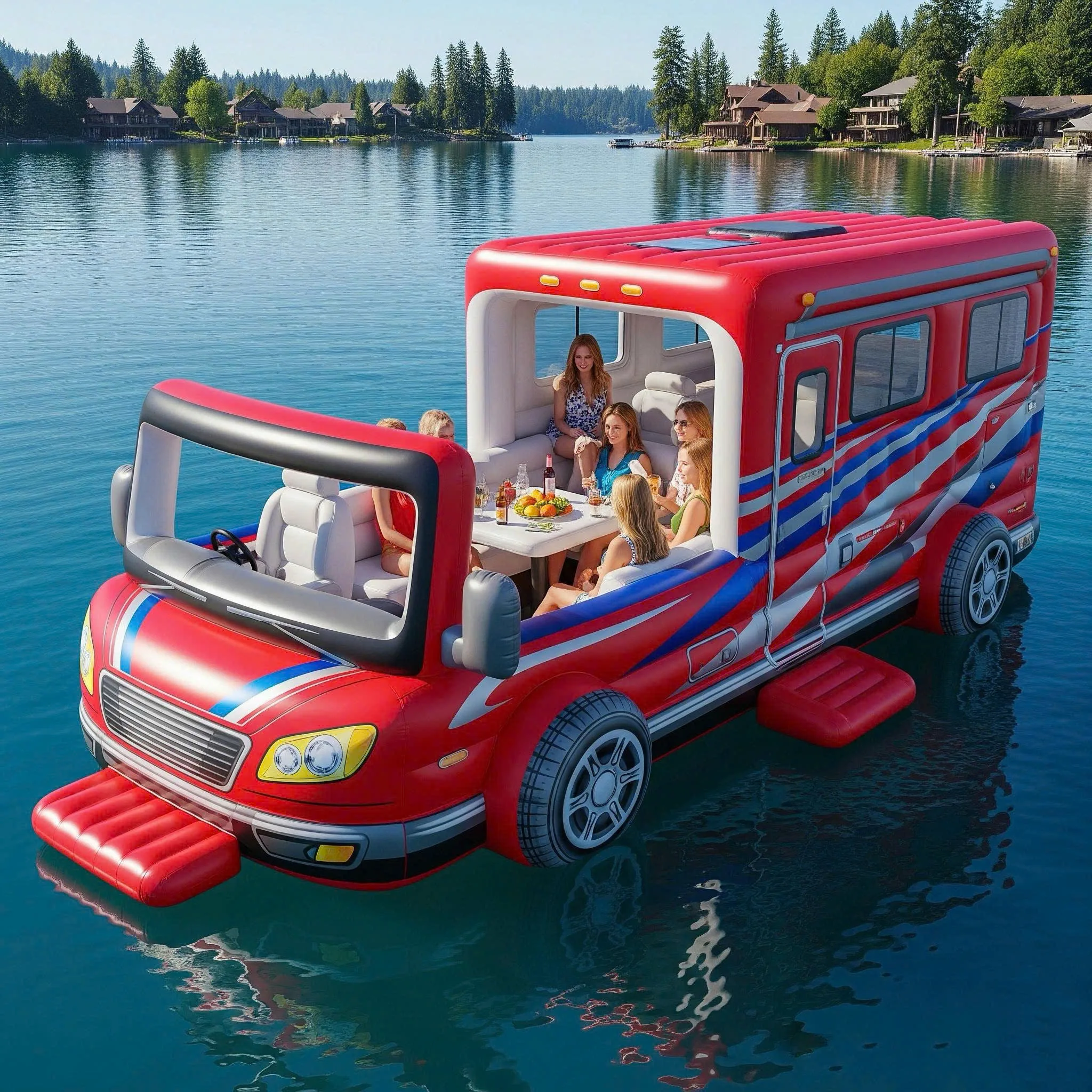 RV Lake Party Floats: The Ultimate Backyard Vacation on Water