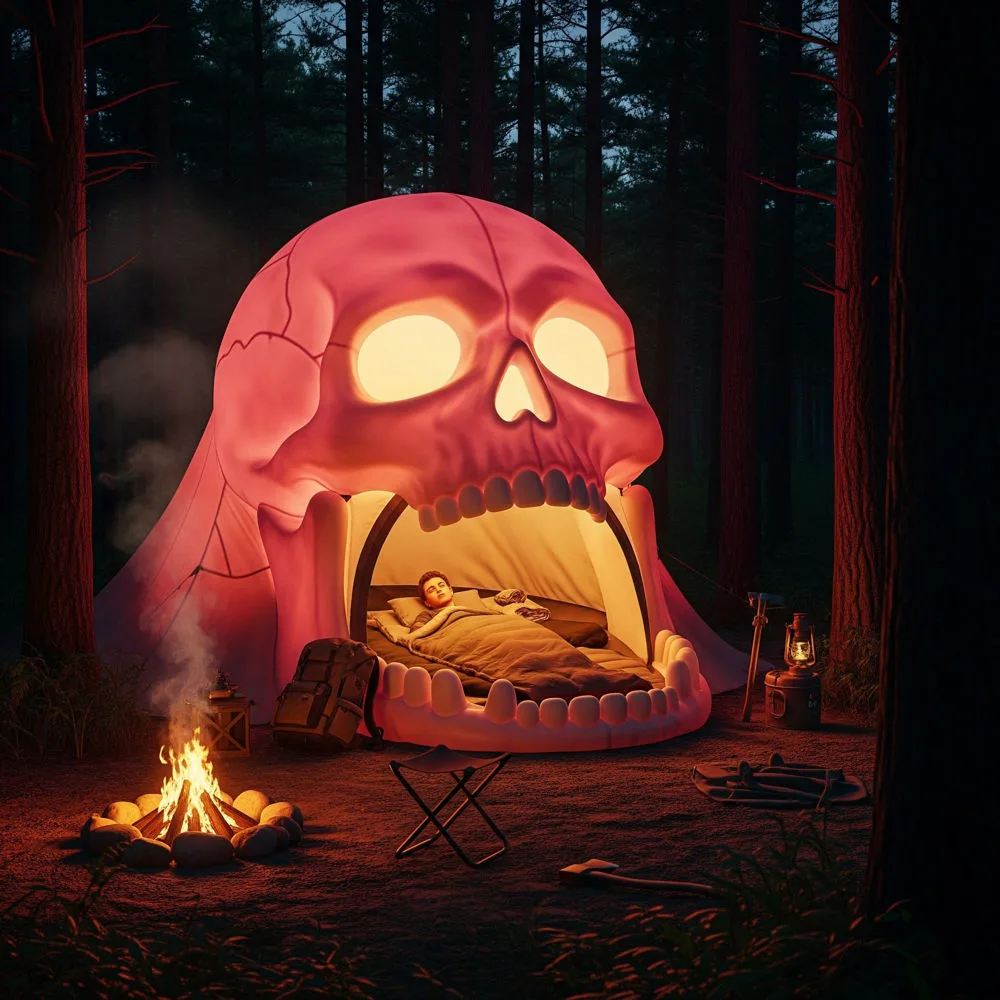 Skull Tent: Embrace the Wilderness with a Bone-Chilling Shelter