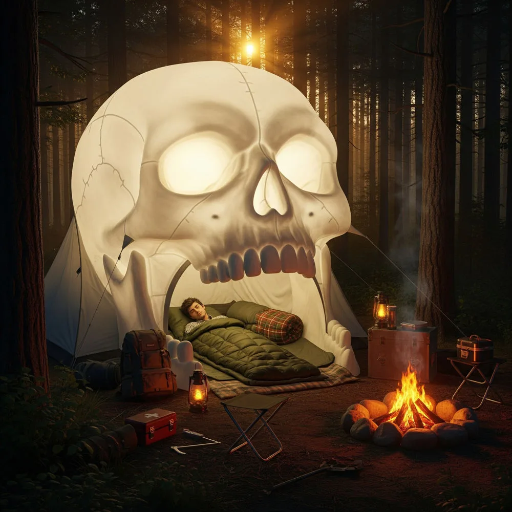 Skull Tent: Embrace the Wilderness with a Bone-Chilling Shelter