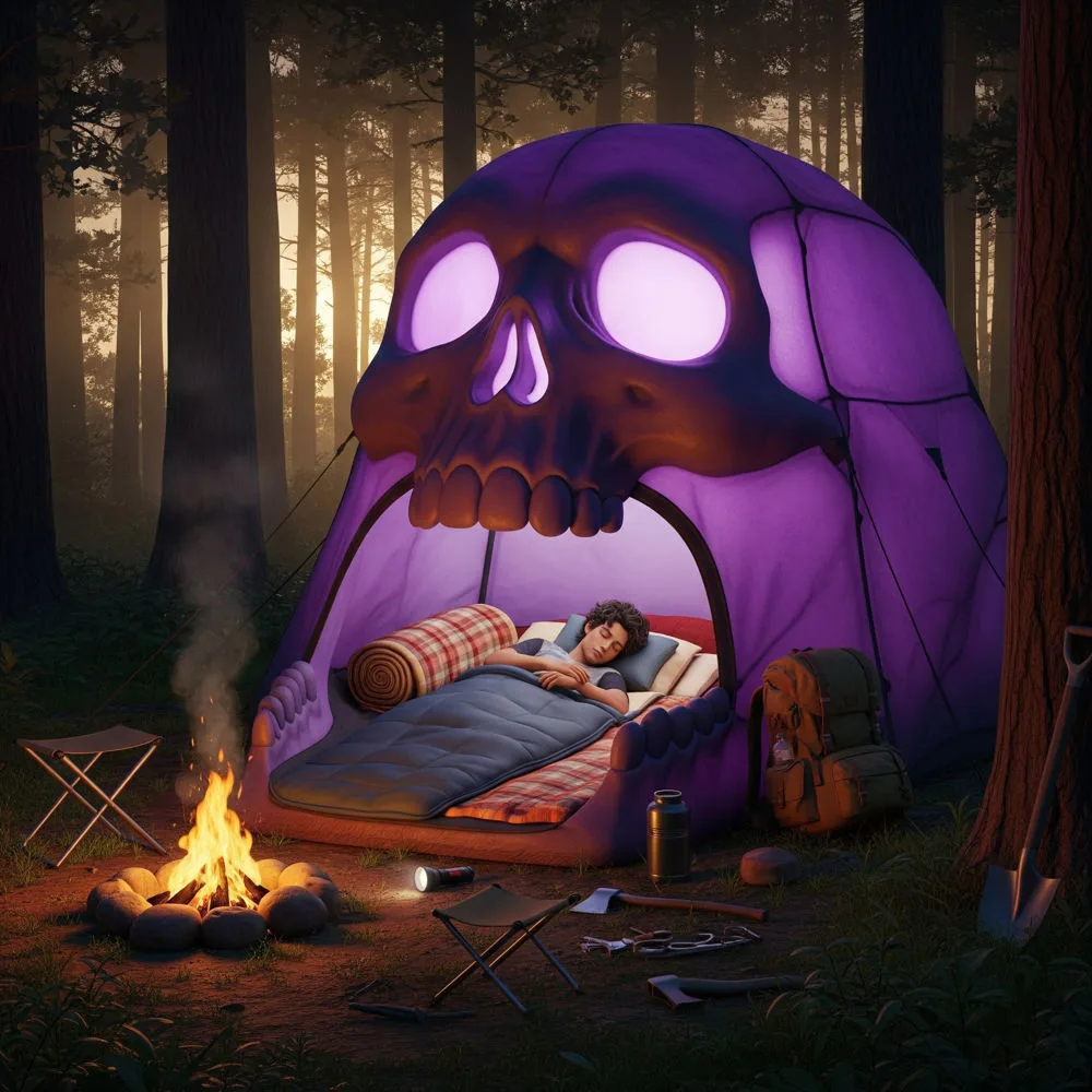 Skull Tent: Embrace the Wilderness with a Bone-Chilling Shelter