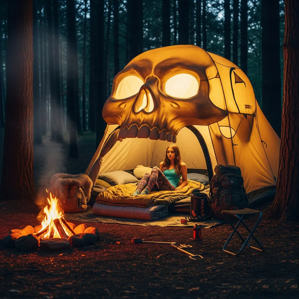 Skull Tent: Embrace the Wilderness with a Bone-Chilling Shelter