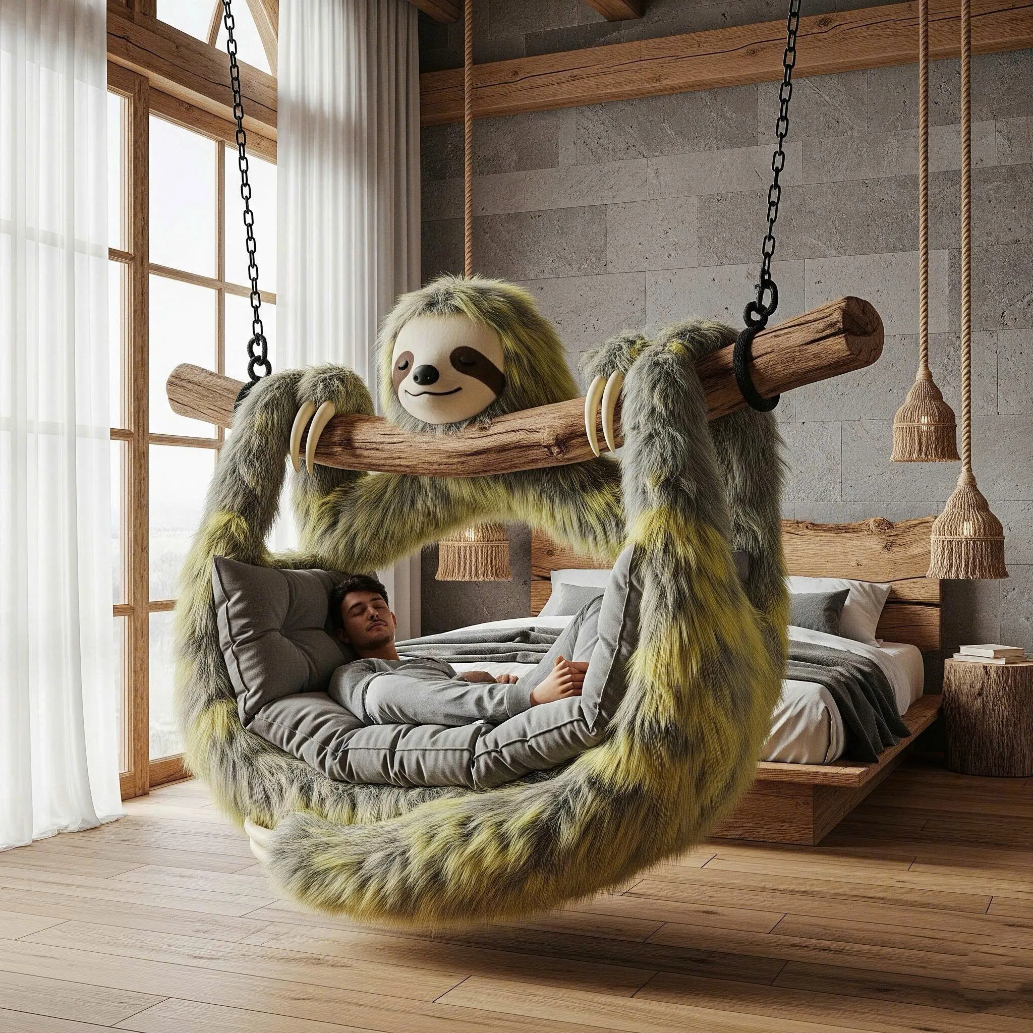 Elevate Your Outdoor Relaxation - Discover the Ultimate Comfort with Sloth Swing Loungers