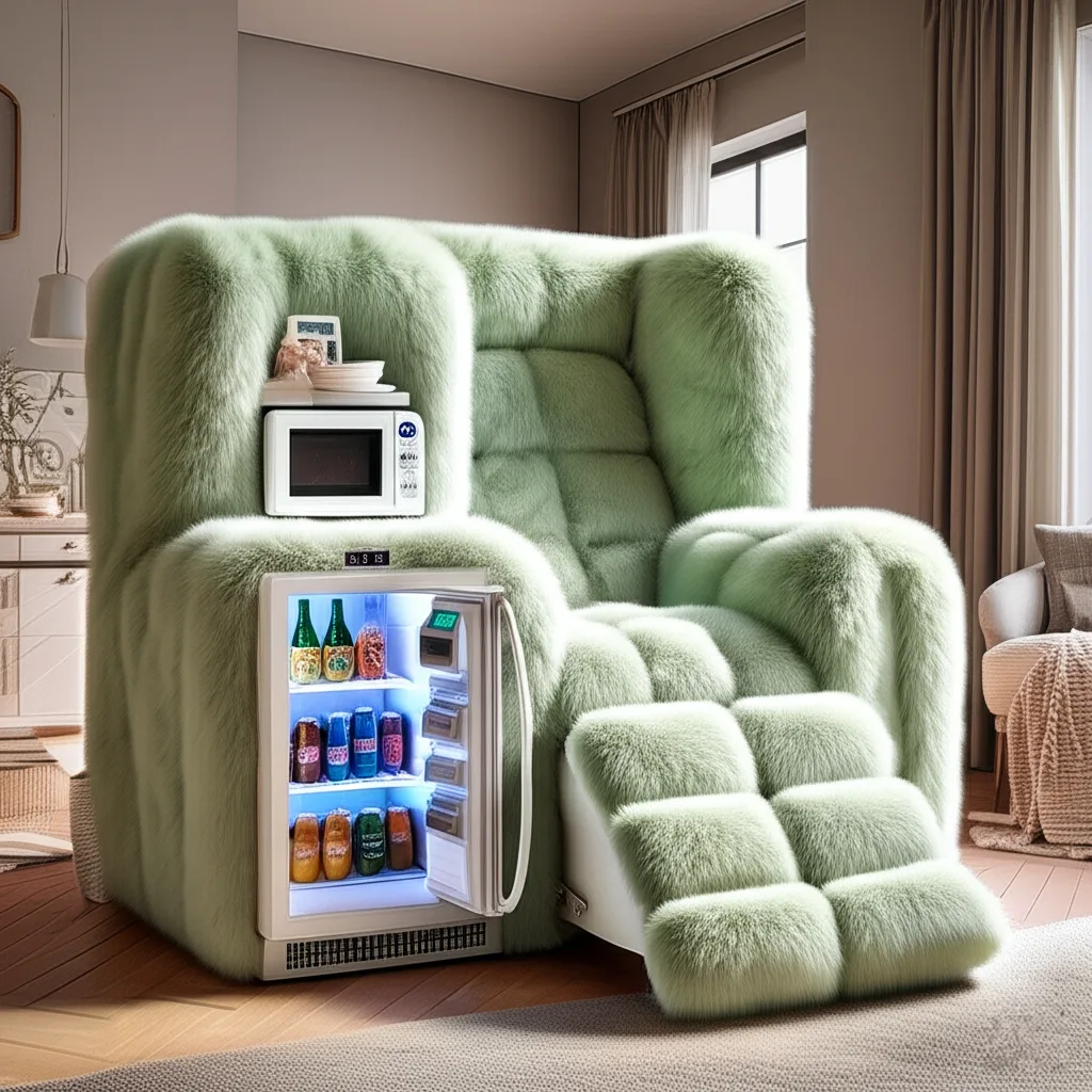 The development of a Smart Recliner with Microwave and Fridge opens up interesting possibilities for the future of home tech.