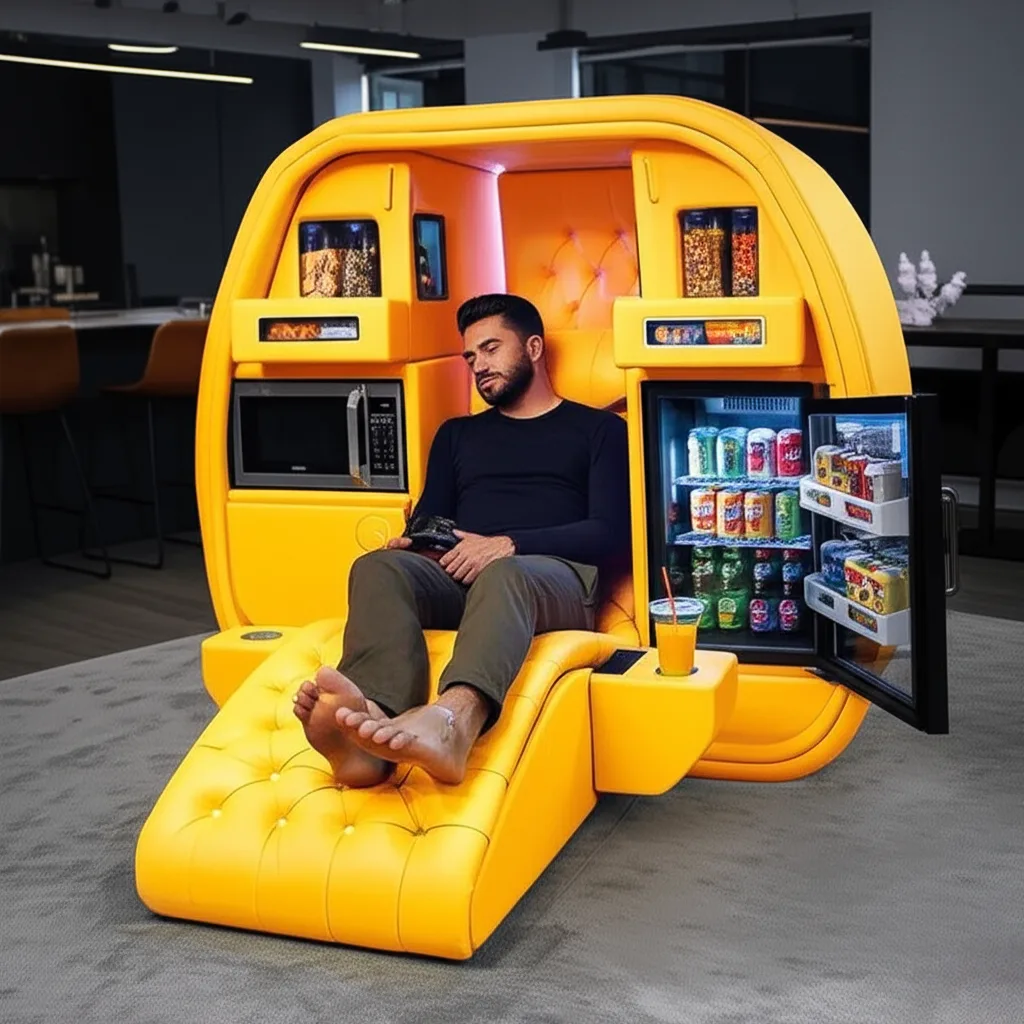 The Future of Home Comfort - Exploring the Smart Recliner with Microwave and Fridge