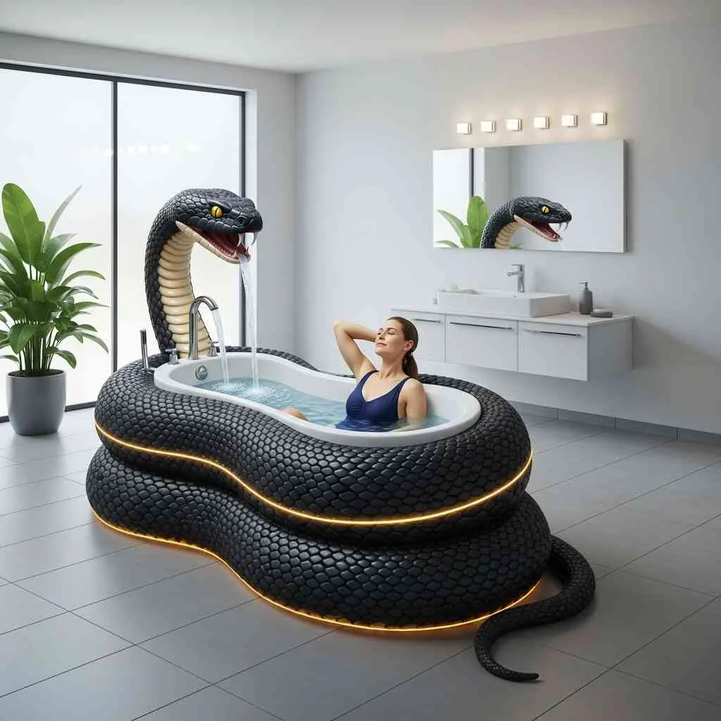 Snake Bathtubs: Where Serpentine Elegance Meets Soothing Soaks