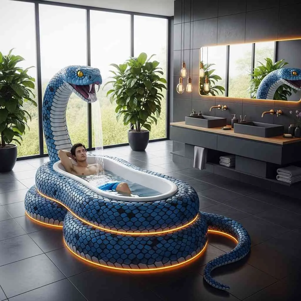 Snake Bathtubs: Where Serpentine Elegance Meets Soothing Soaks