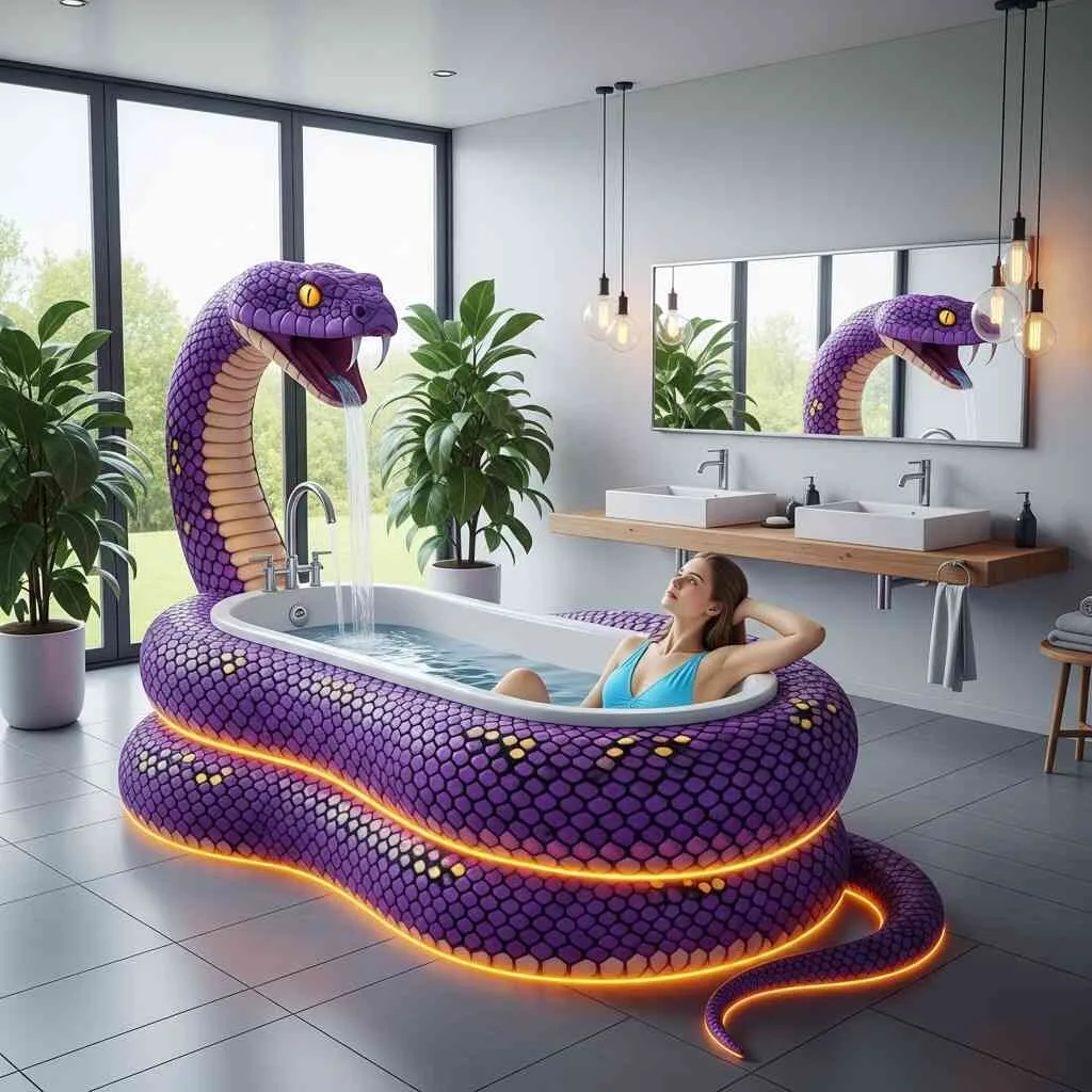 Snake Bathtubs: Where Serpentine Elegance Meets Soothing Soaks