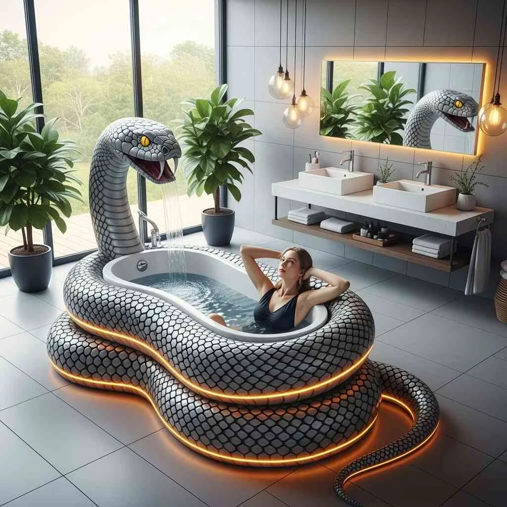 Snake Bathtubs: Where Serpentine Elegance Meets Soothing Soaks