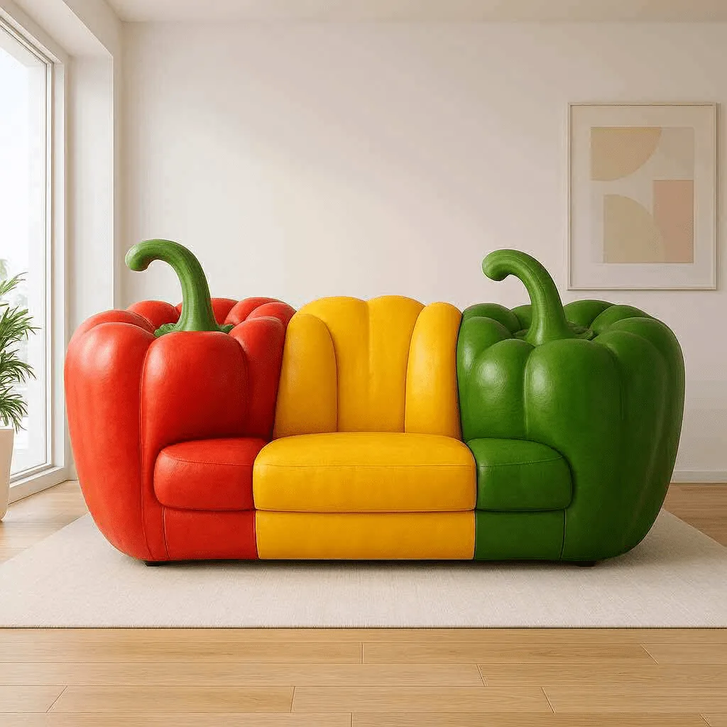 Vegetable Sofas: Where Whimsy Meets Comfort in Organic Style