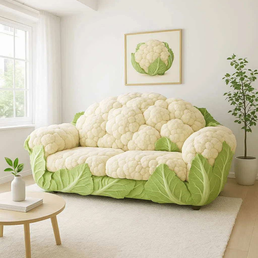 Vegetable Sofas: Where Whimsy Meets Comfort in Organic Style