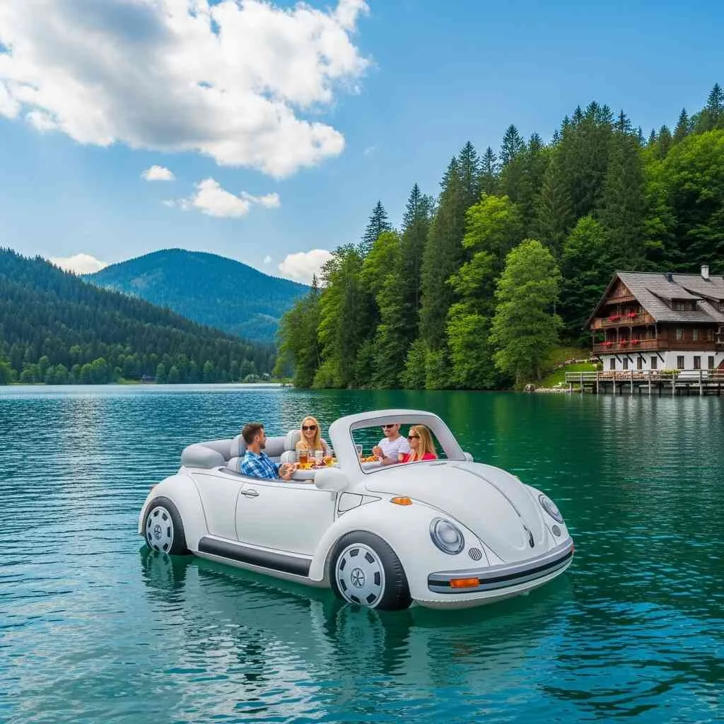 Exploring the Origins of the Volkswagen Beetle Floating Party