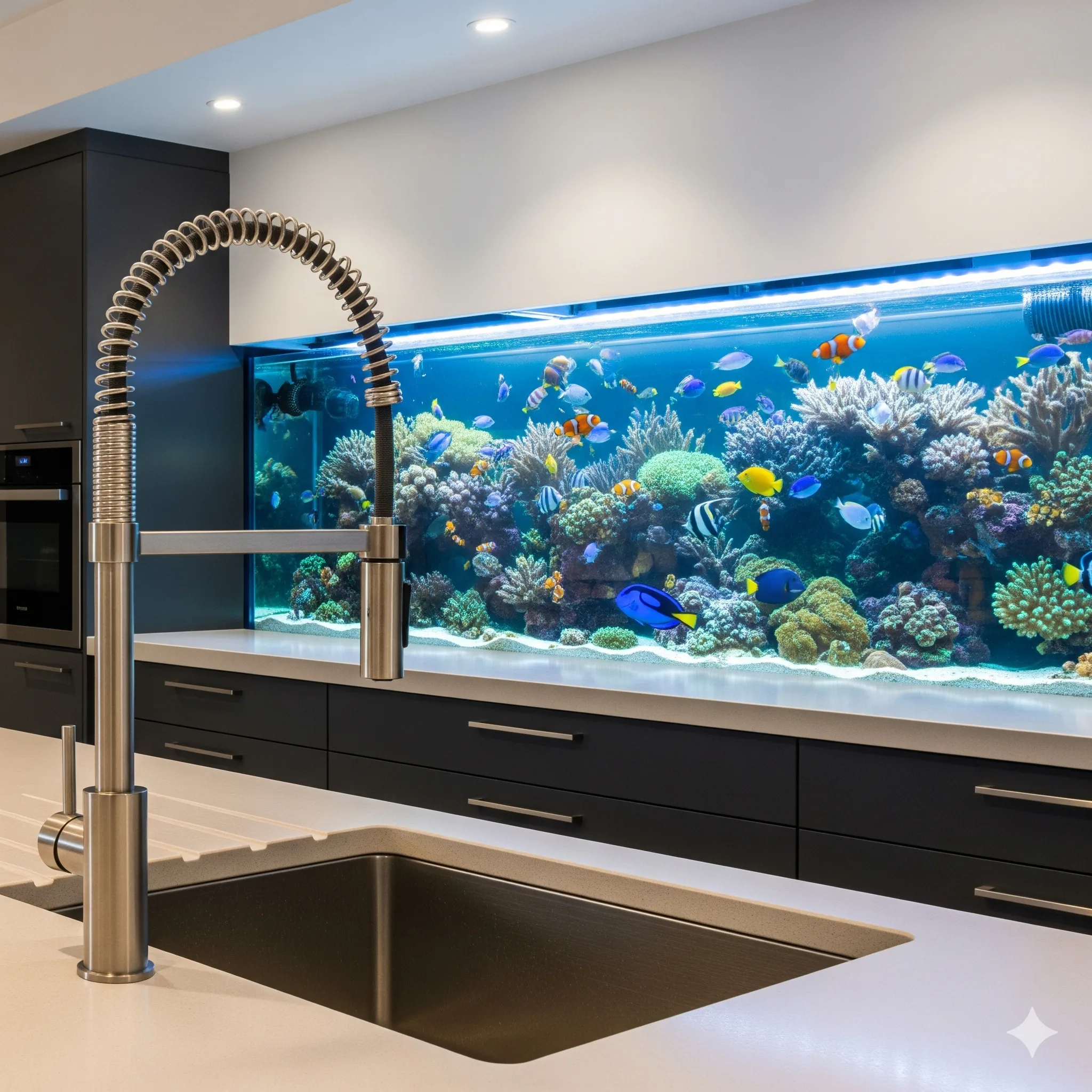 Transforming Your Aquarium Space with a Stunning Aquarium Backsplash - A Guide to Elevate Underwater Aesthetics